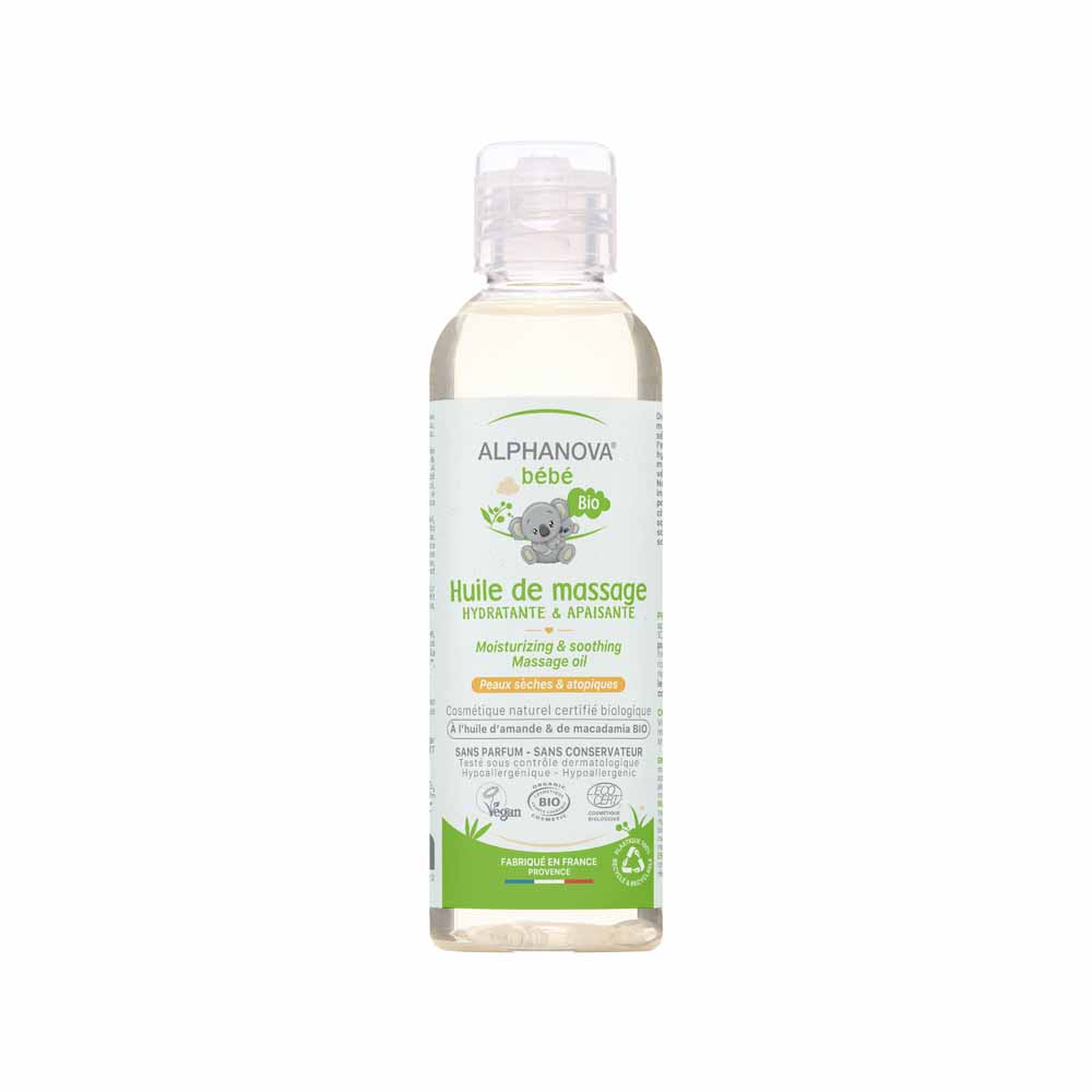 Alphanova Bébé Olio per massaggi Bebe Bio 100% naturale 100ml