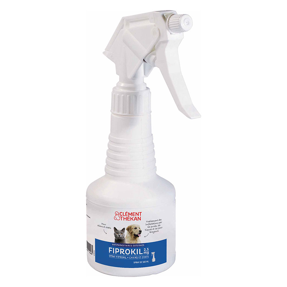 Clement-Thekan Fiprokil Spray antipulci per cani e gatti 500ml