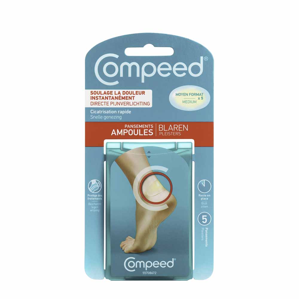 Compeed Cerotti per vesciche formato medio x5
