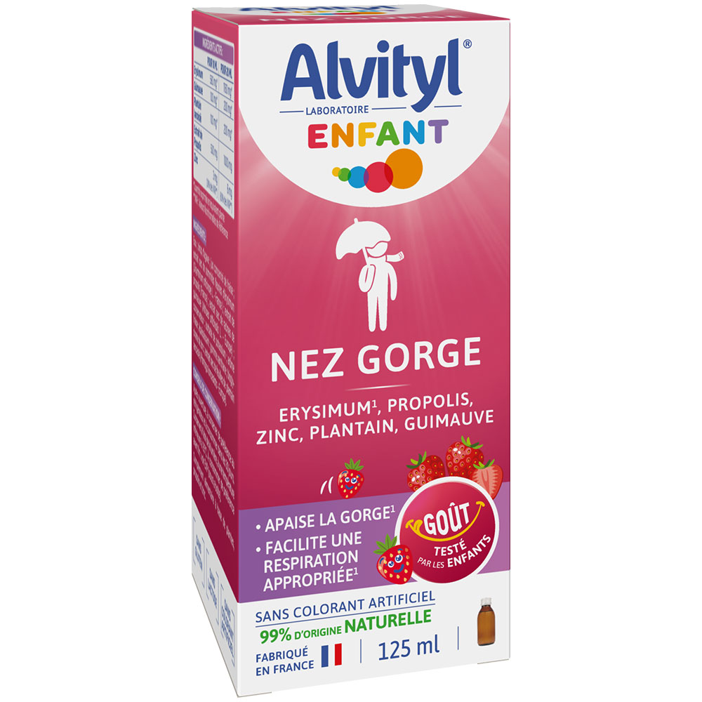 Alvityl Bambino Naso e gola Gusto Fragola 125 ml