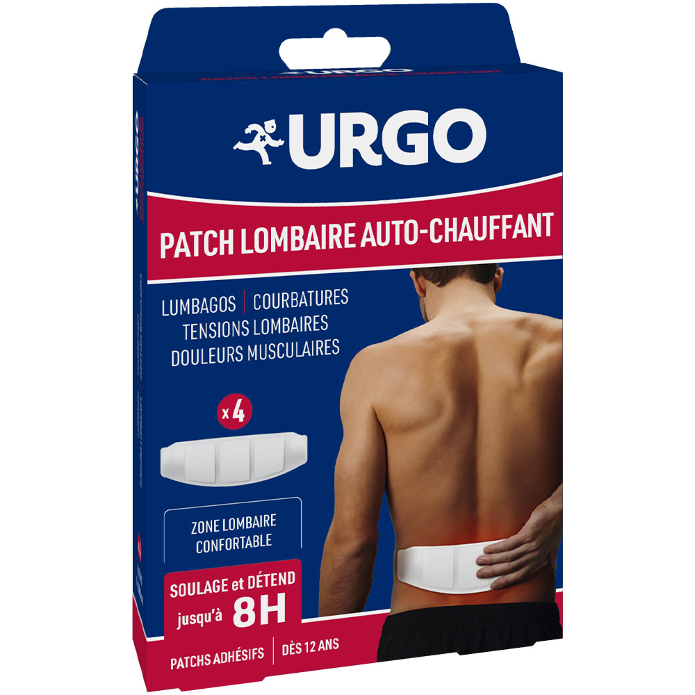 Urgo Toppa lombare autoriscaldante 8h x4