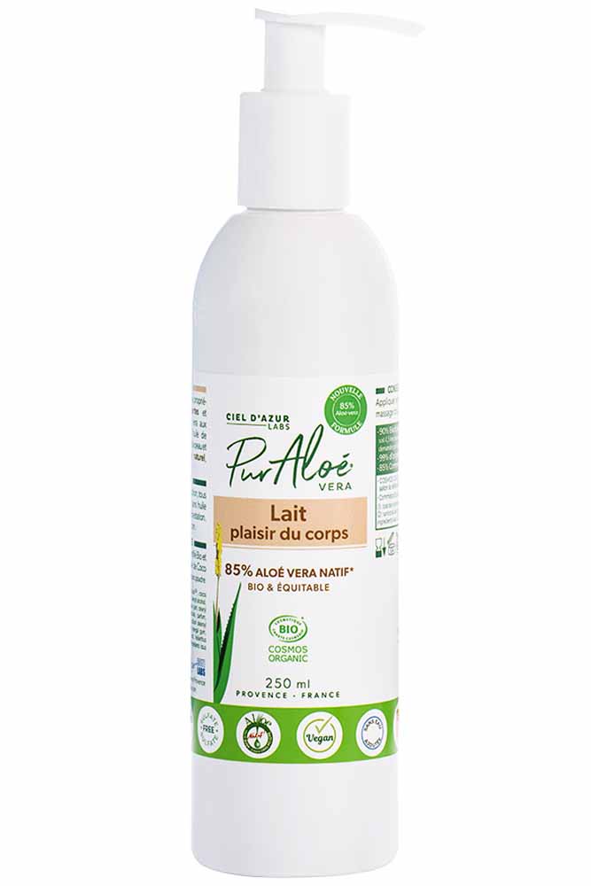 Pur Aloé Lait Plaisir Du Corpo A L'aloe Vera Natif 85% Bio Tutti i tipi di pelle 250ml