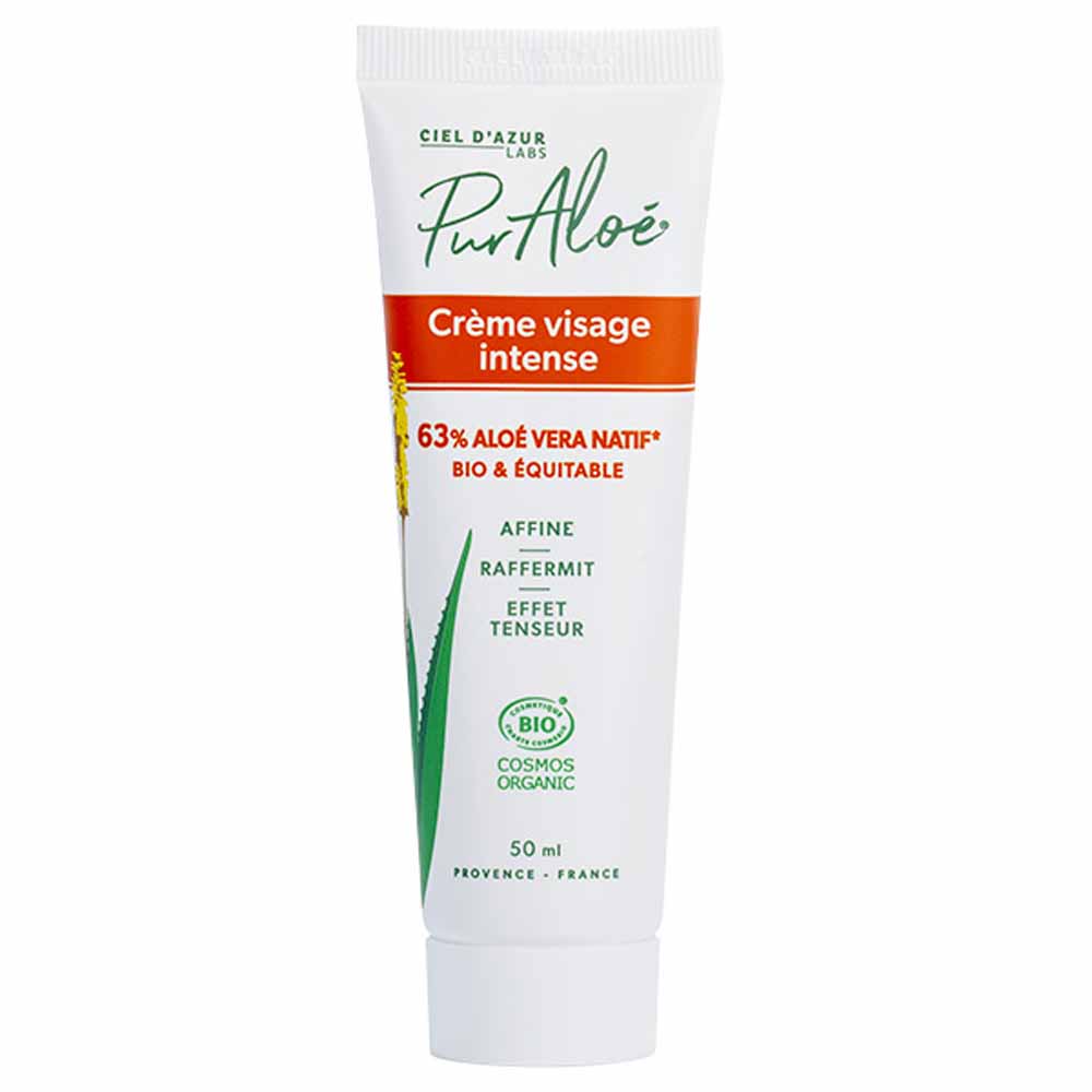 Pur Aloé Crema Intensive per il viso con Aloe Vera 63% Biologica 50ml