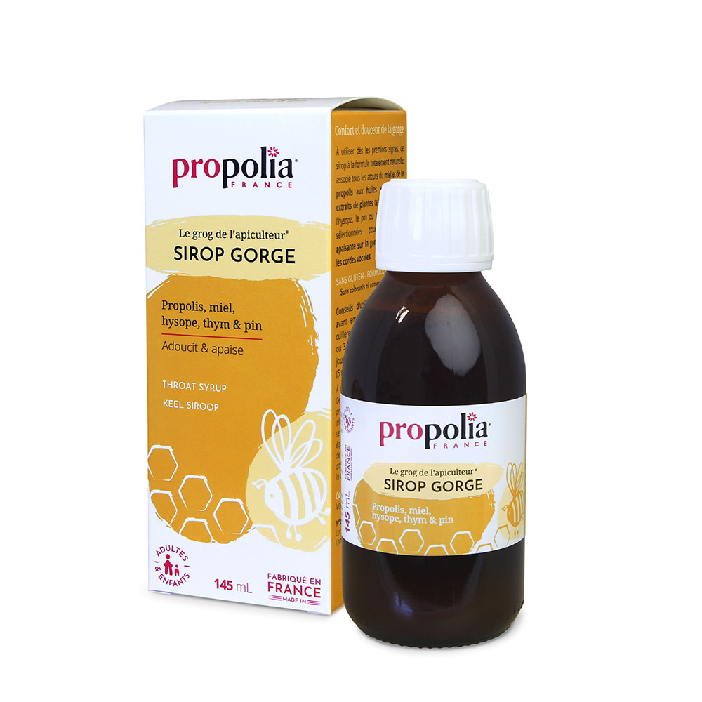 Propolia Sciroppo per la gola al miele di Propolis e Limone 145 ml