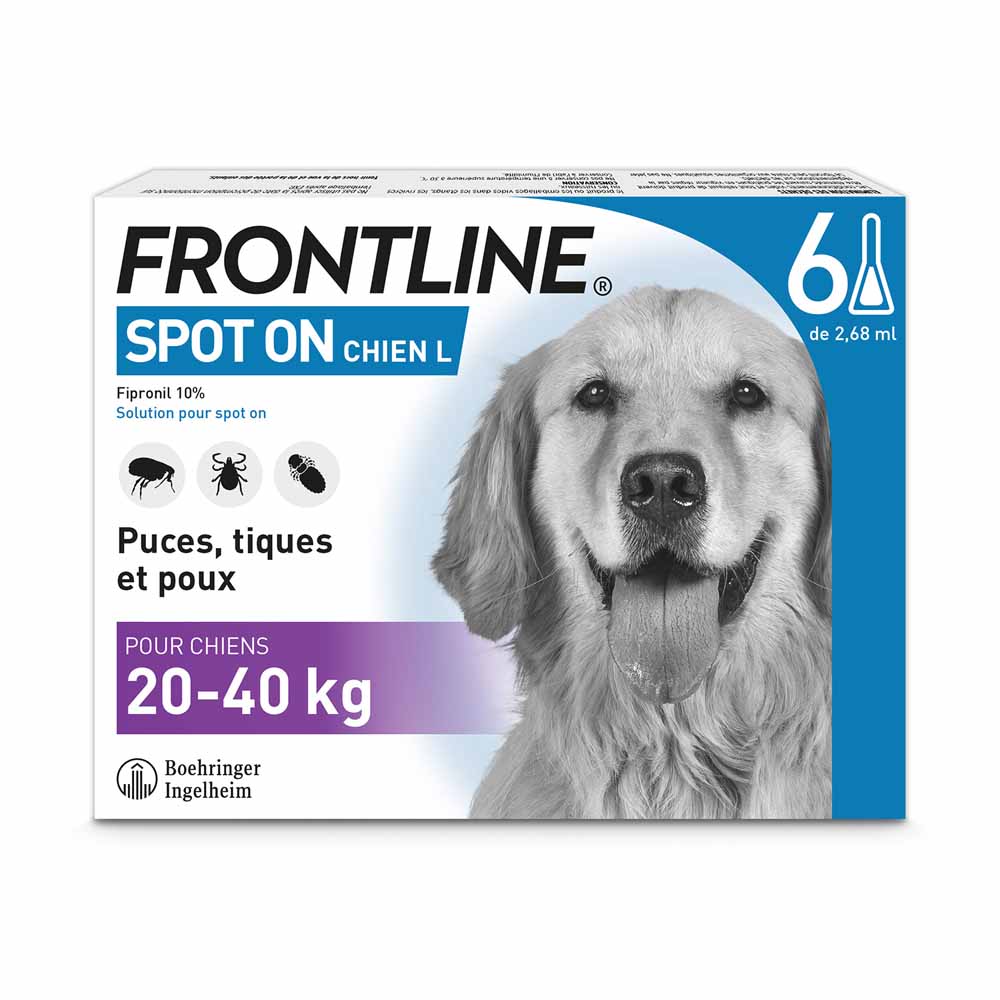 Frontline Spot-on Cane 20-40 kg 6 pipette da 2,68 ml