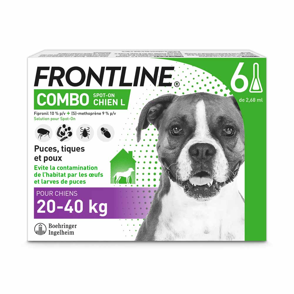 Frontline Combo spot-on cane L da 20-40 kg 6 pipette da 4,02 ml