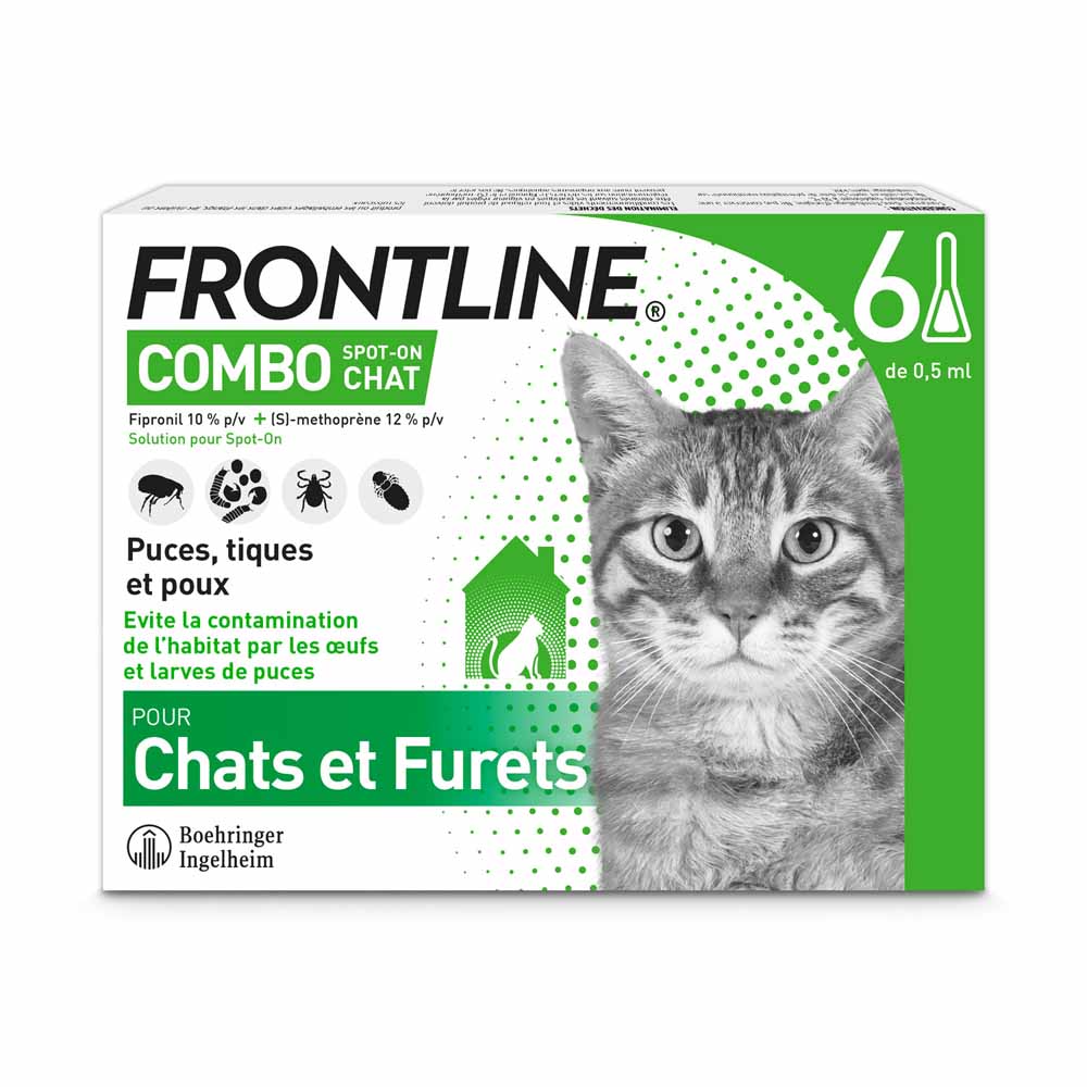 Frontline Pipette per gatti e furetti 6 pipette da 0,5 ml