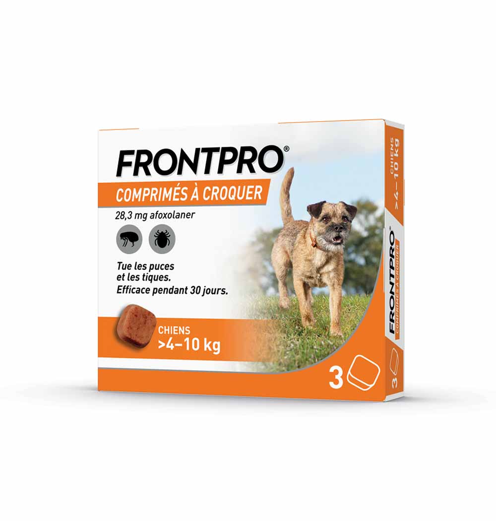 Frontline Frontpro Antiparassitario per cani 4-10 kg contro pulci e zecche x 3 compresse