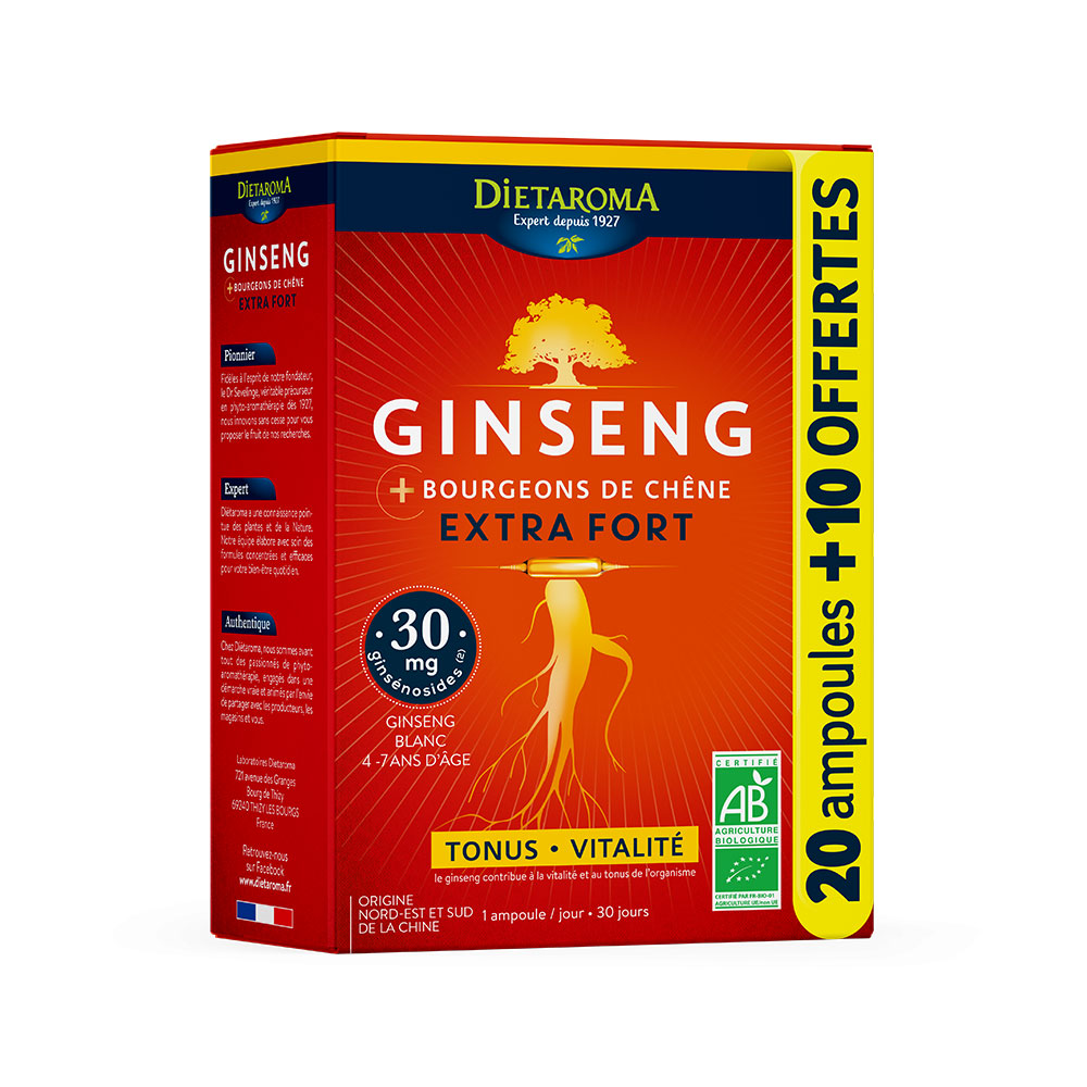 Dietaroma Ginseng Extra Strength Vitalità del Tonus 30 Ampolle