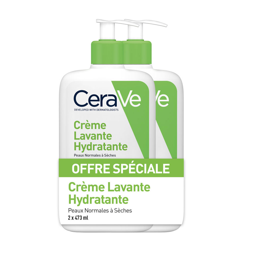 Cerave Detergente Corpo Gel doccia idratante Pelle da normale a secca 2 x 473 ml