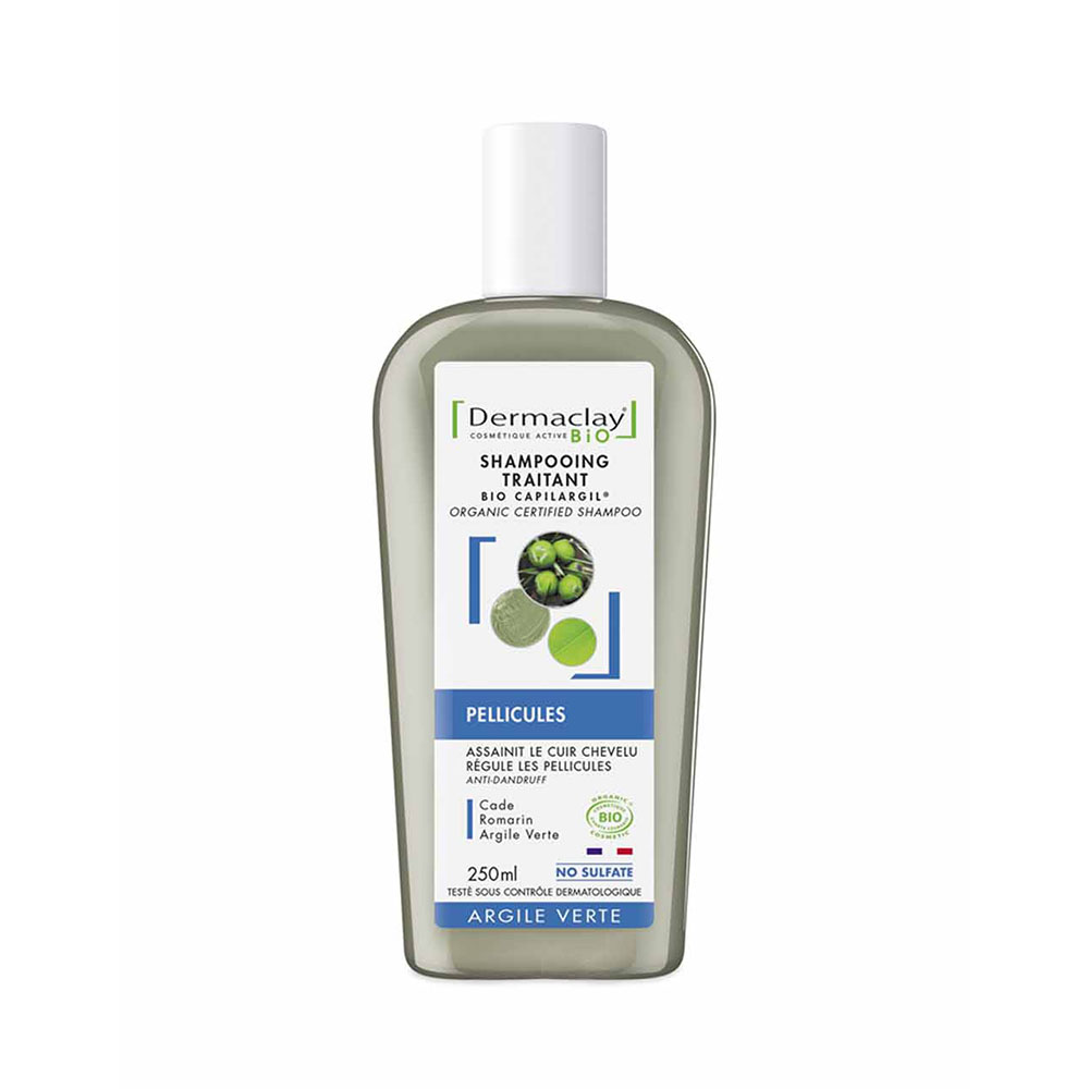 Dermaclay Shampoo trattante biologico Argilla verde antiforfora 250ml