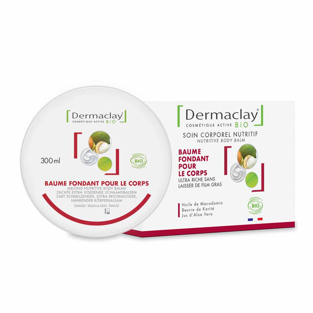 Dermaclay Balsamo corpo fondente biologico Karite 300 ml
