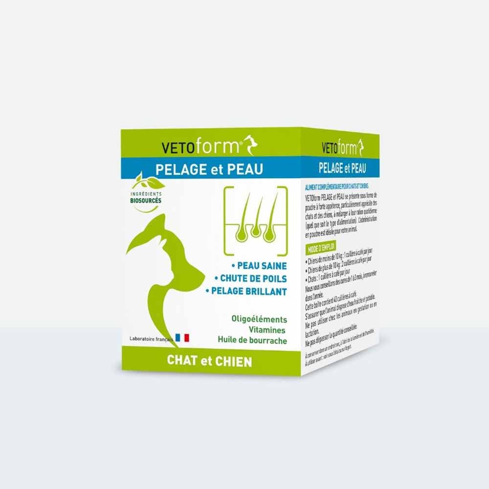 Vetoform Cane e Gatto Integratore alimentare per il pelo e la pelle 100g