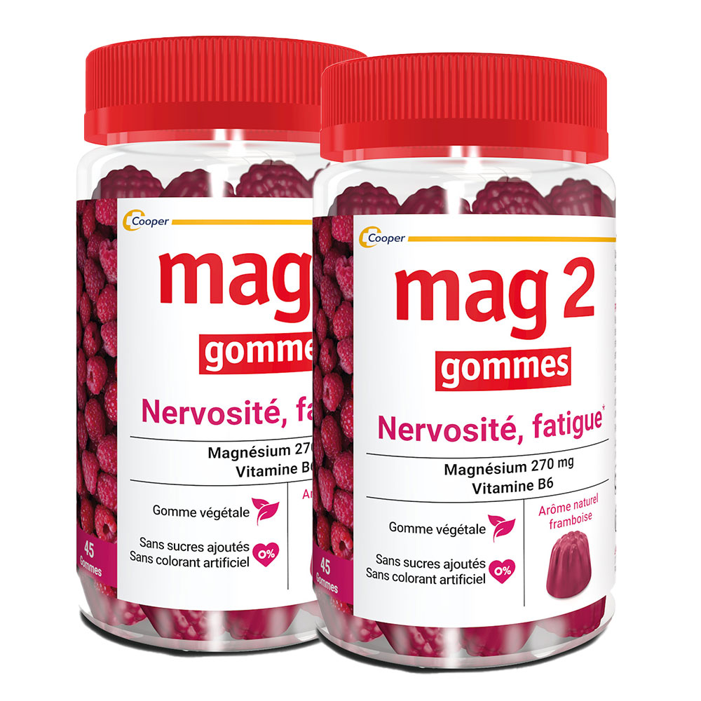 Mag 2 Magnesio + Vitamine B6 Lampone 2x45 Gomme