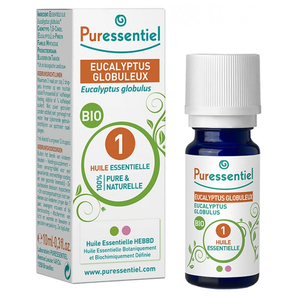 Puressentiel Oli essenziali Eucalipto Globoso organico 10ml