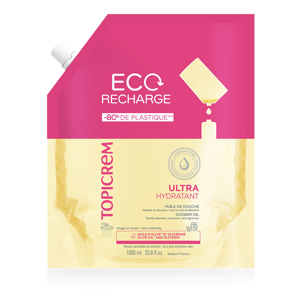 Topicrem Ultra-Hydratant Ricarica di Olio Eco Doccia 1000ml