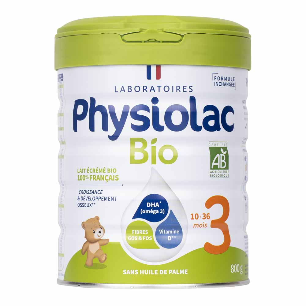 Physiolac Latte in polvere Croissance 3 biologico
