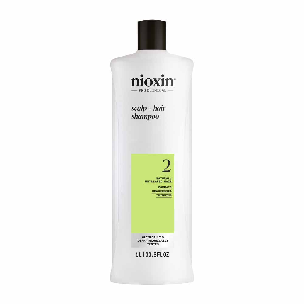 Nioxin System 2 Shampoo per capelli naturali e perdita avanzata 1L