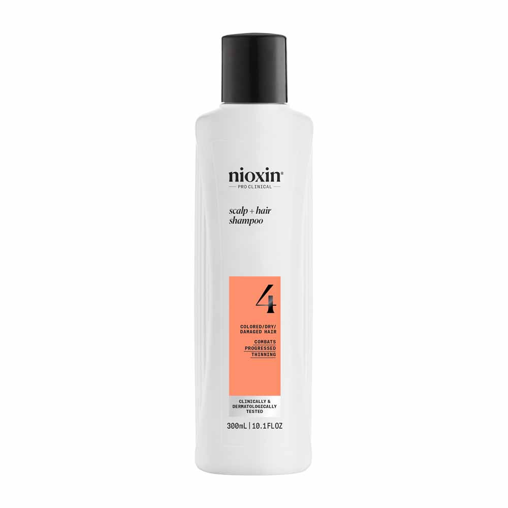 Nioxin System 4 Shampoo per Capelli Colorati/Secchi/Danneggiati e Perdita Avanzata 300 ml