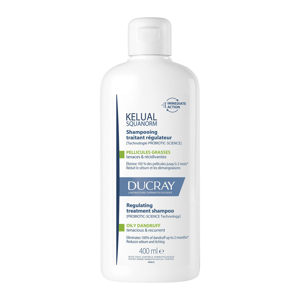 Ducray Kelual Squanorm Shampooing Traitant Pellicules Grasses 400ml