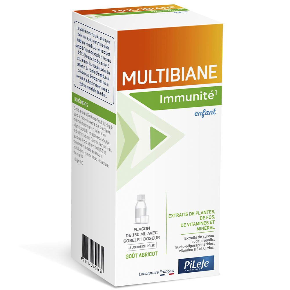 Pileje Multibiane MULTIBIANE Bambino Difese immunitarie Sciroppo alla Propoli con misurino 150ml