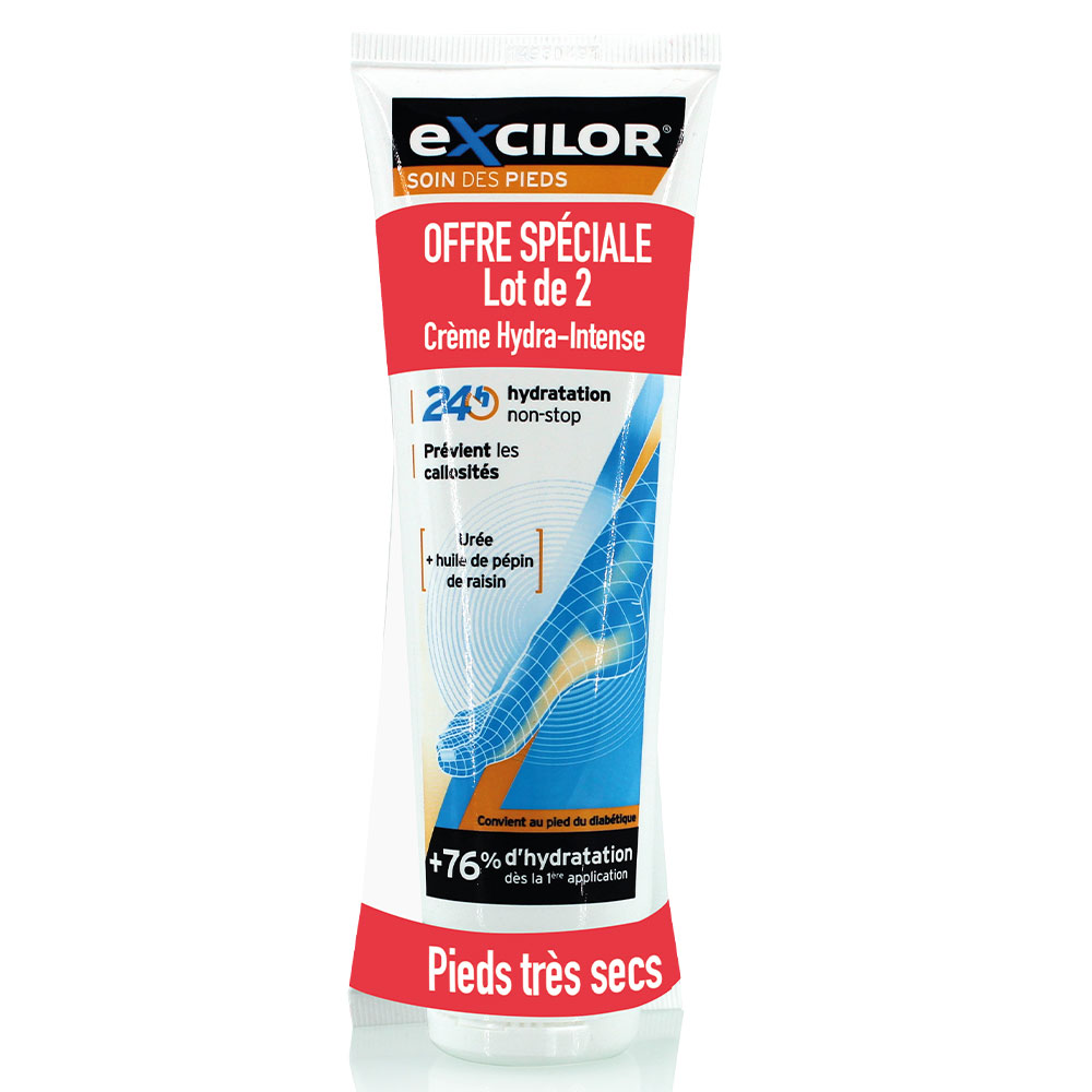 Excilor Crema idratante Piedi asciutti 2x125ml
