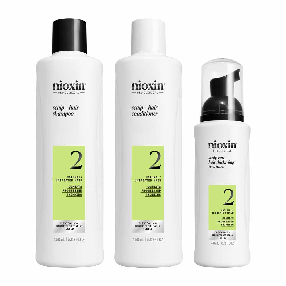 Nioxin System 2 Kit per la cura dei Capelli Naturali e Molto Leggeri Densificante 340 ml