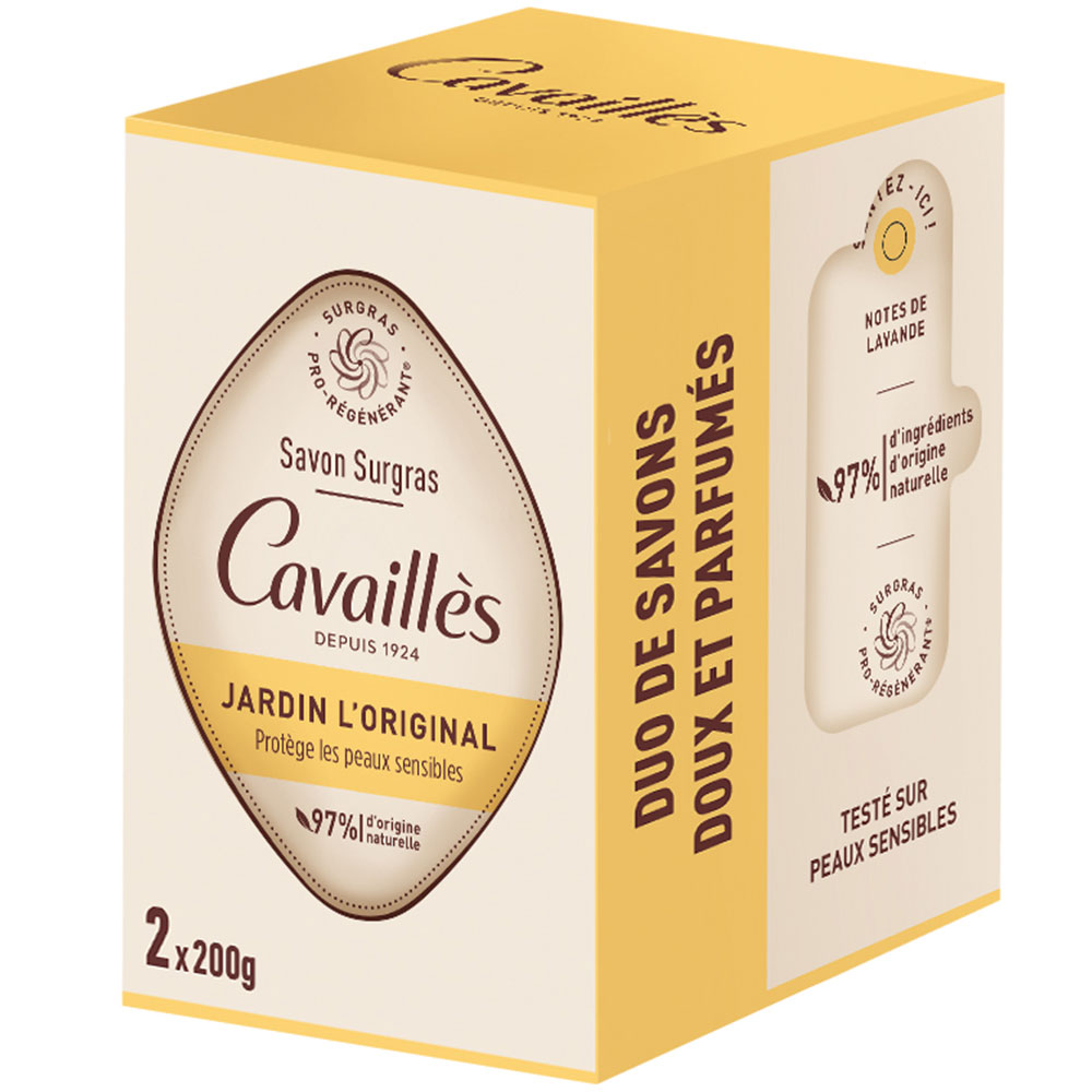 Cavaillès Surgras Pro-rigenerante Sapone Original Garden 2x200g