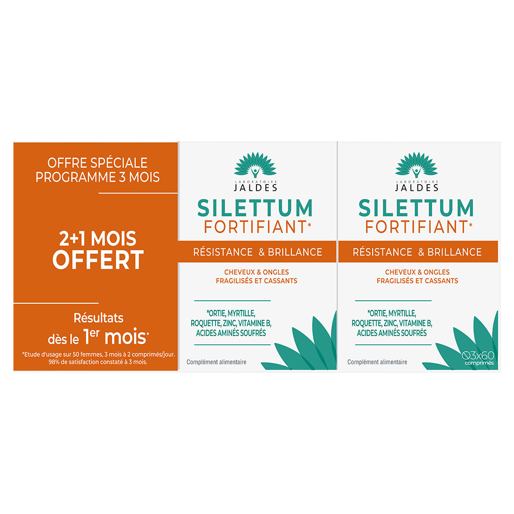 Jaldes Silettum Fortificante offerta speciale 2+1 mese in omaggio 180 compresse