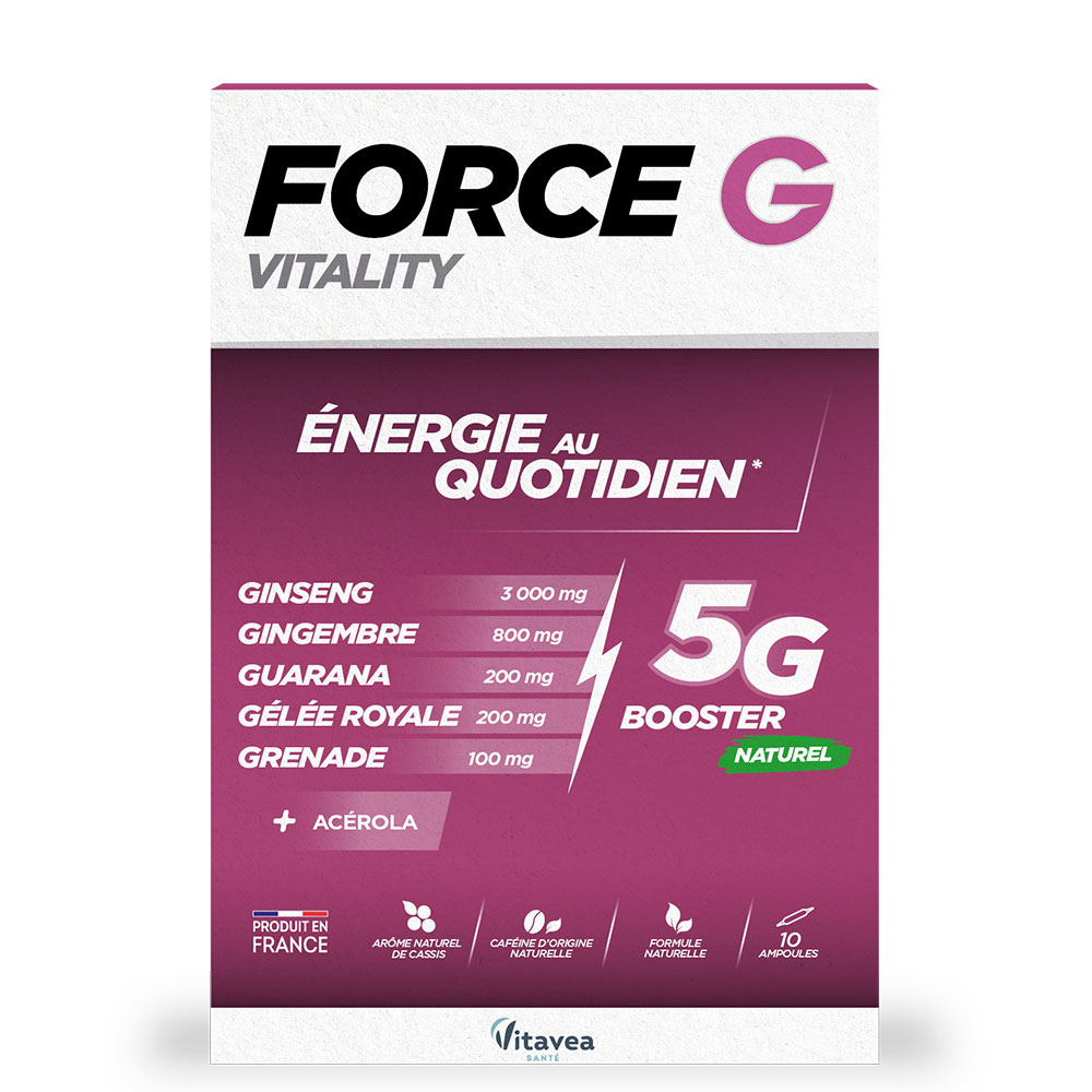 Vitavea Santé Force G Energia quotidiana Vitality 10 Ampolle