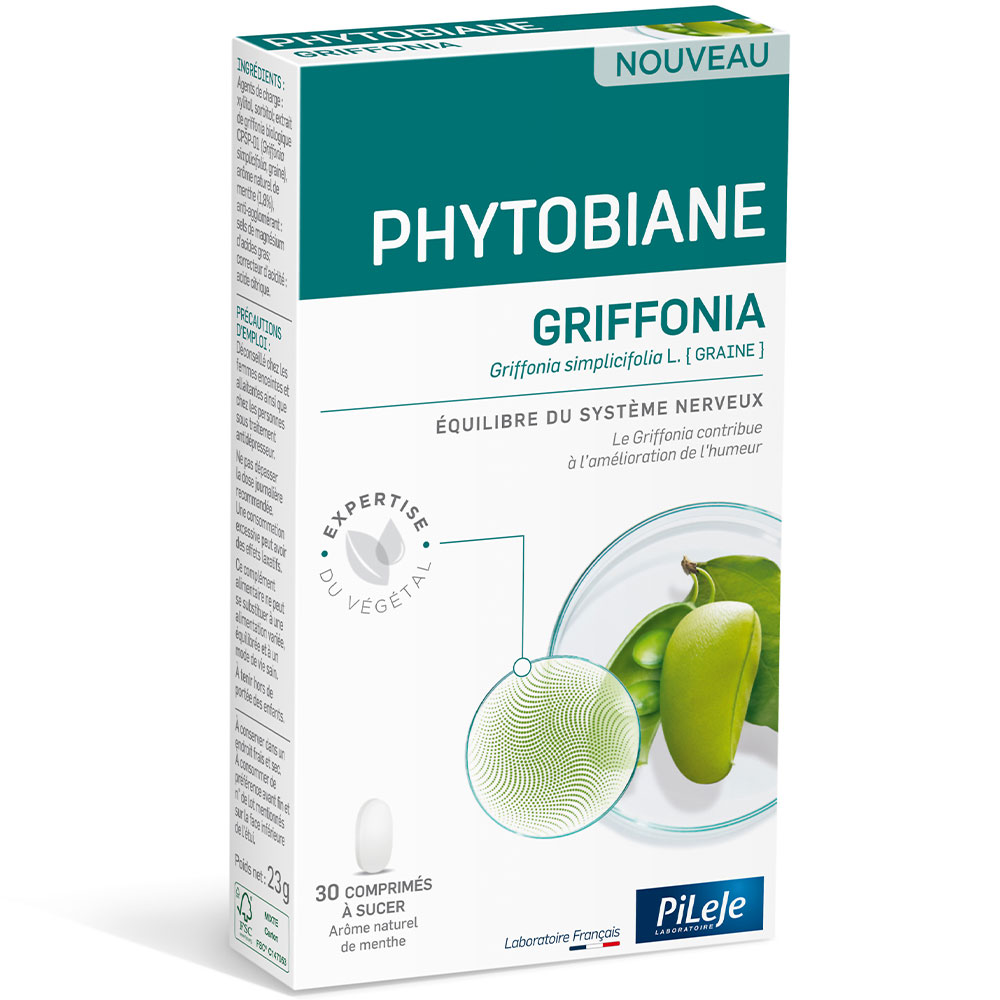 Pileje Phytobiane Griffonia Equilibrio del System nervoso 30 compresse da succhiare