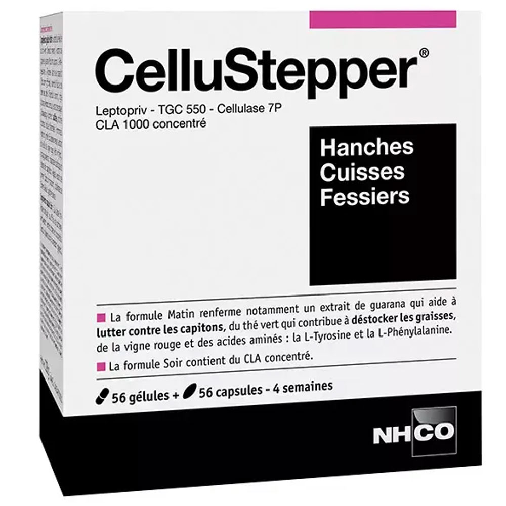 Nhco Nutrition CelluStepper per gambe e glutei 56 geluli giorno + 56 capsule sera