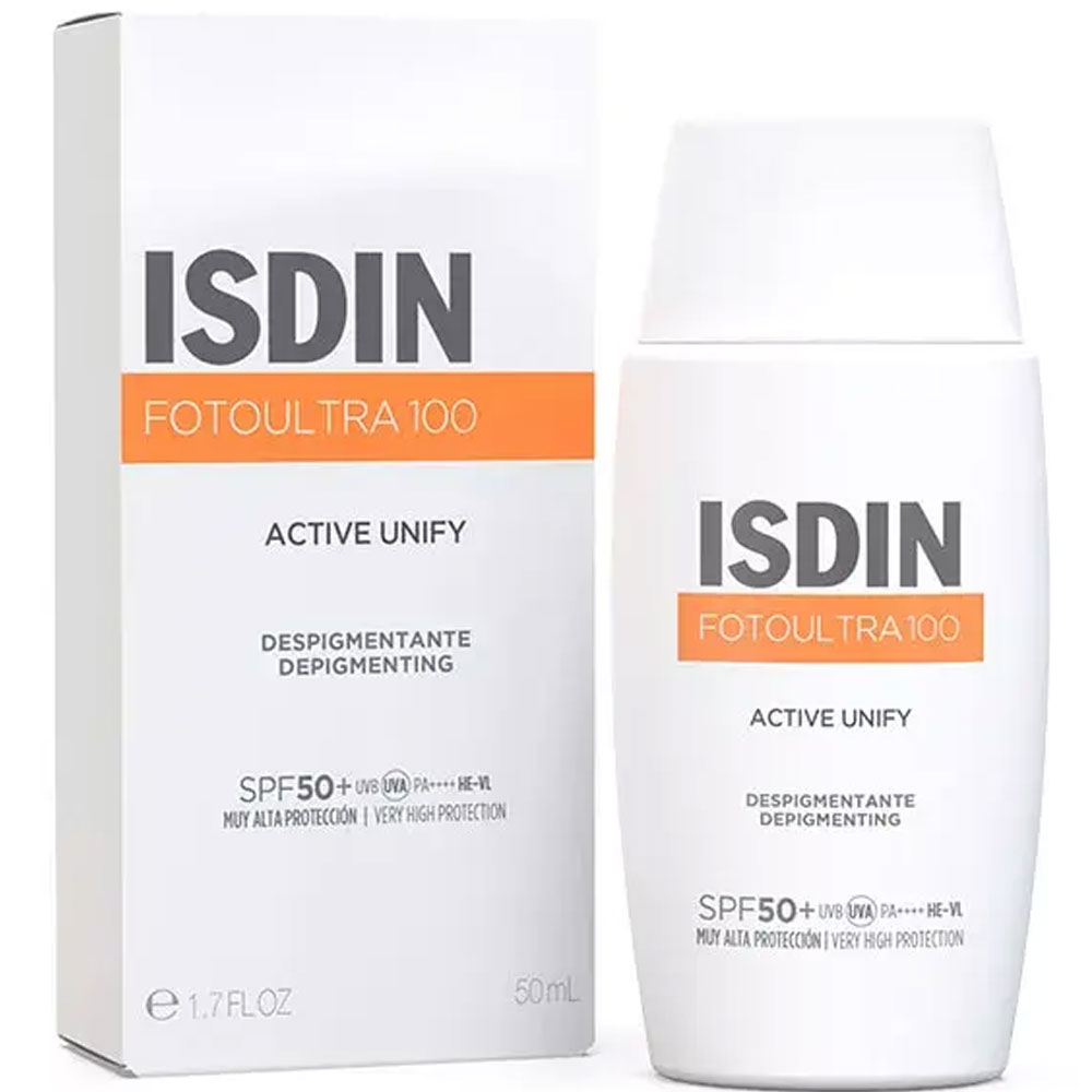 Isdin Active Unify Color FotoUltra 100 crema solare viso colorata depigmentante SPF50+ 50ml