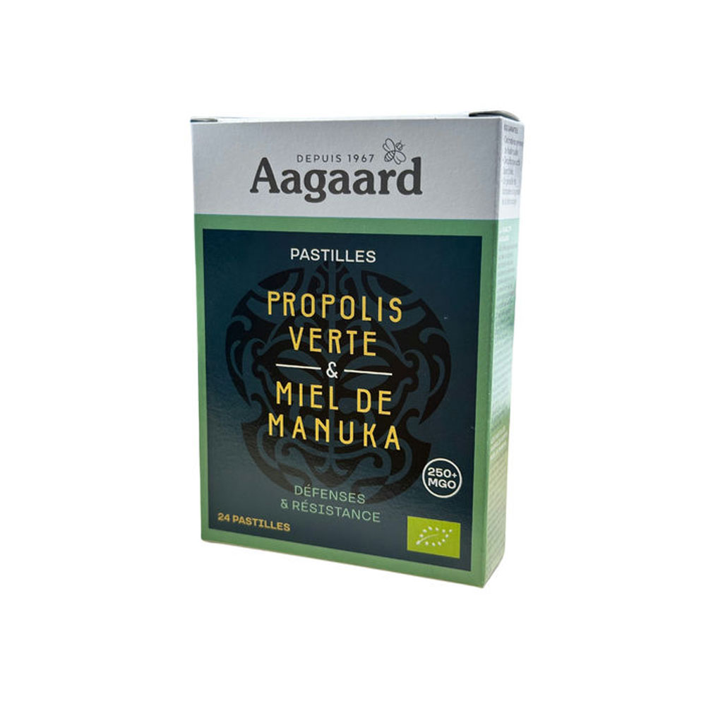 Aagaard Propoli Verde e miele di Manuka biologico x36 compresse