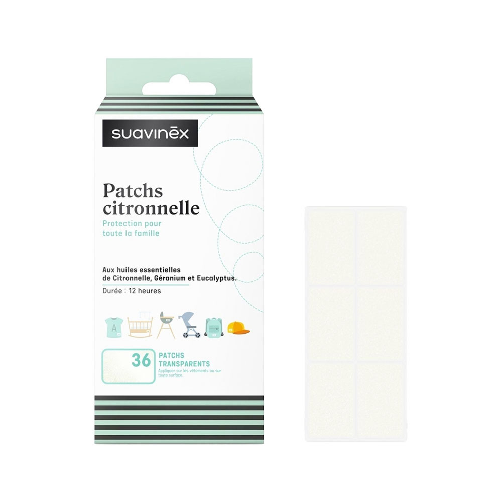 Suavinex Repellente per zanzare Cerotti alla citronella 36 unità
