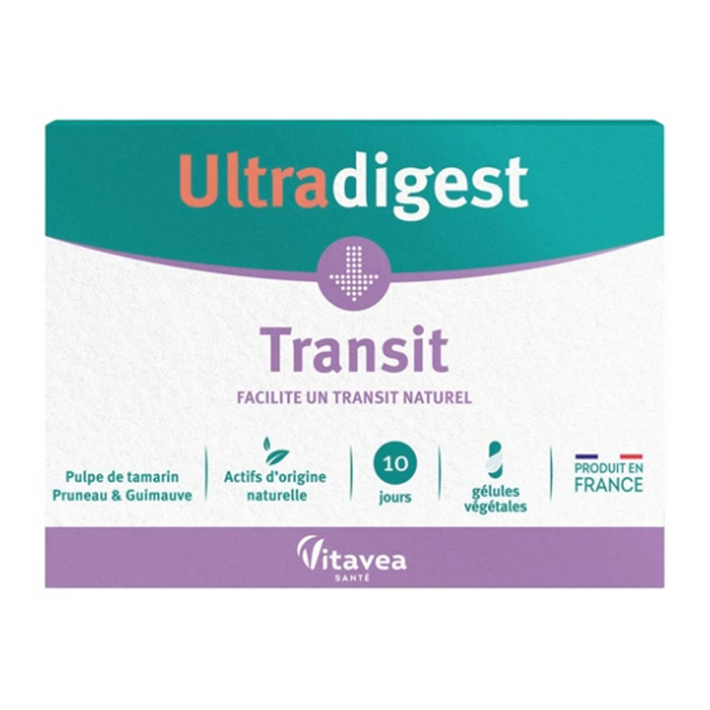Vitavea Santé Ultradigest Transit 10 capsule Facilita il transito naturale