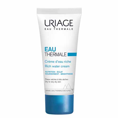 Uriage Acqua Termale Crema d'acqua ricca per pelli secche a molto secche 40 ml