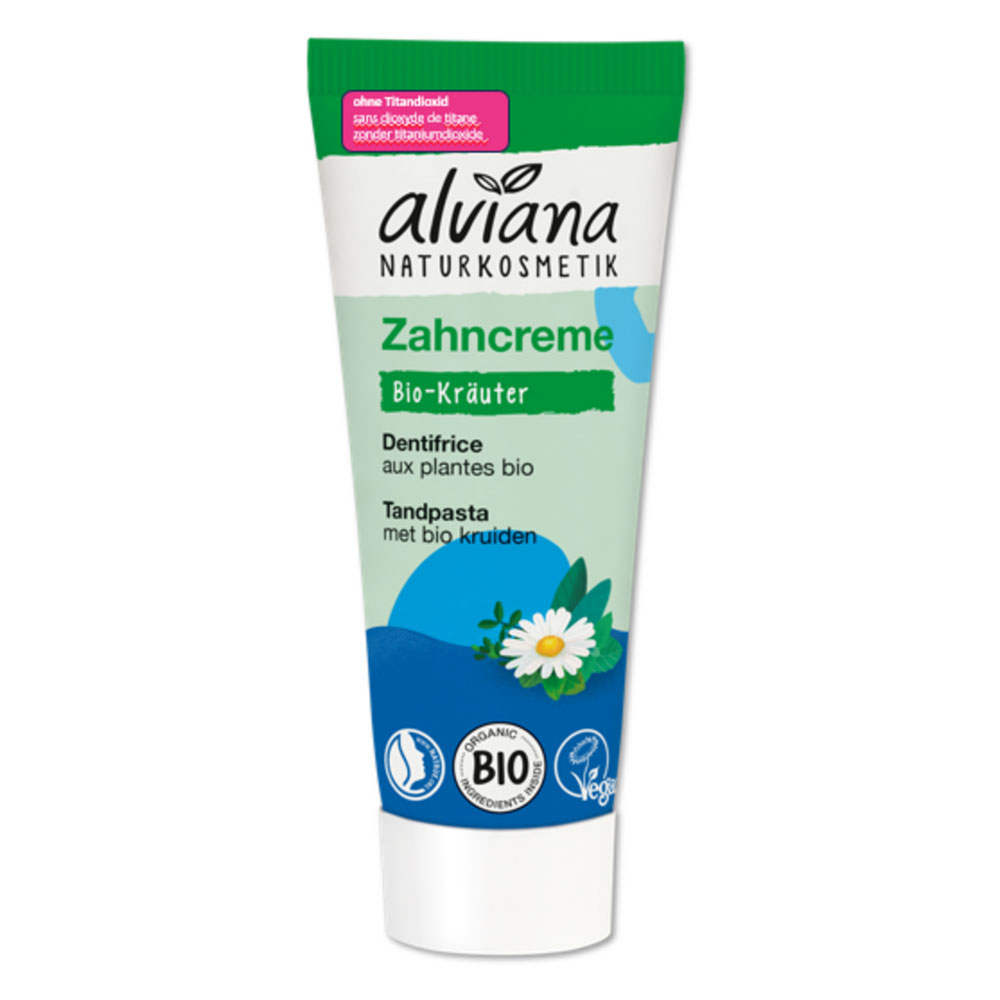 Alviana Dentifricio Dentifricio alle piante senza fluoro bio 75 ml