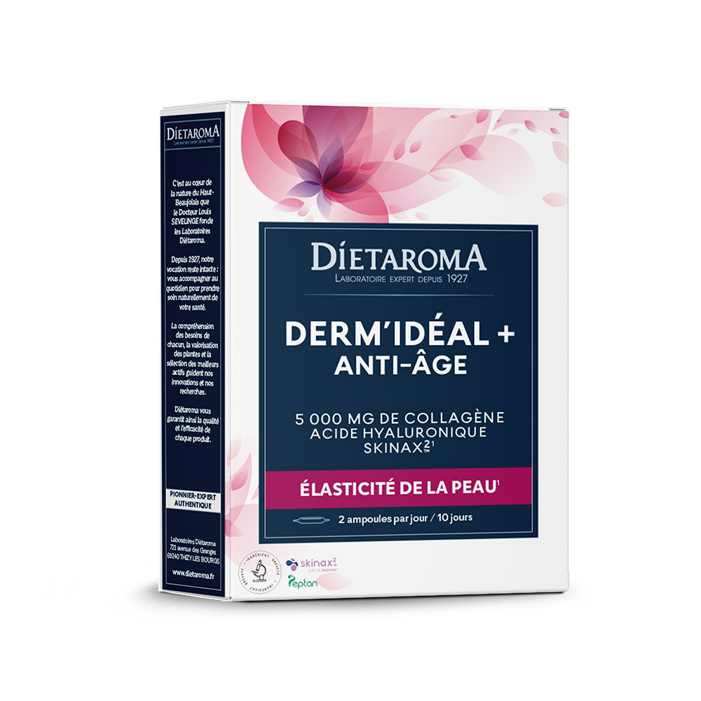 Dietaroma Derm'Ideal anti-età per l'elasticità della pelle 20 fiale
