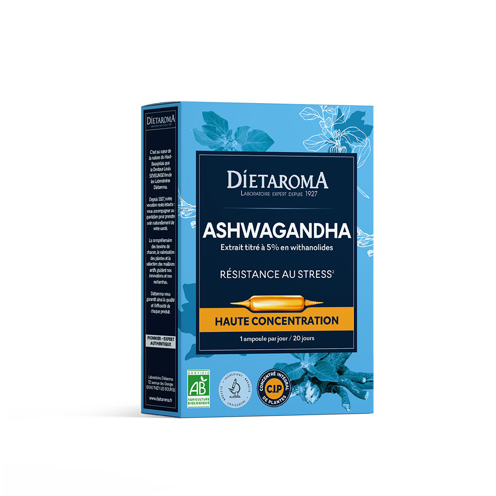 Dietaroma Ashwagandha resistenza allo stress a elevata concentrazione 20 fiale