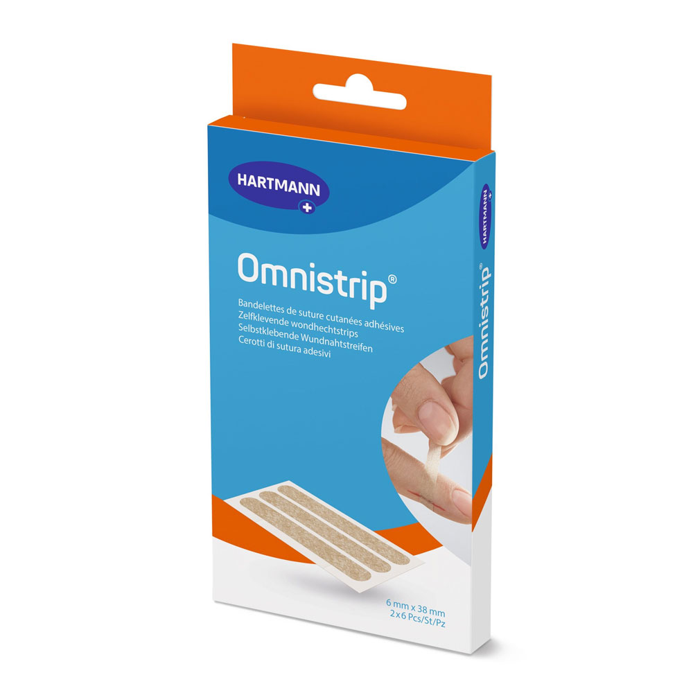 Hartmann Omnistrip Strisce adesive per sutura cutanea 2 x 6 strisce
