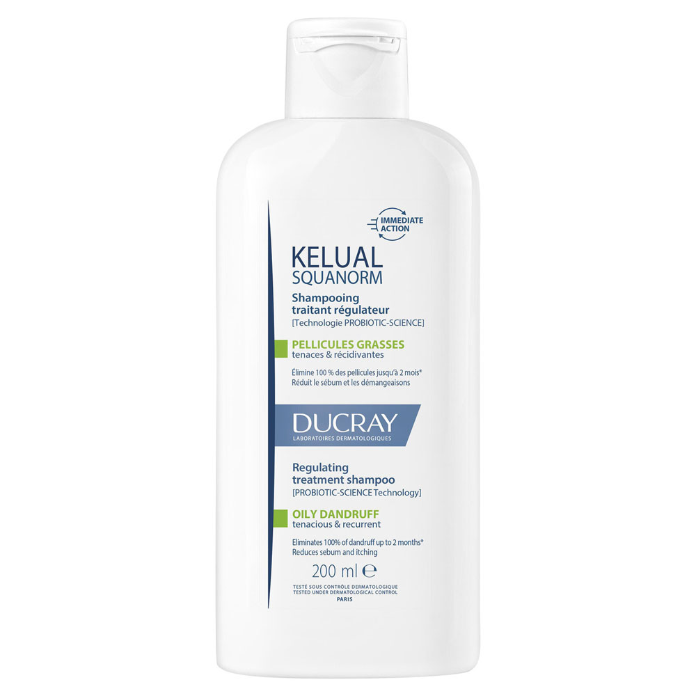 Ducray Kelual Squanorm Shampoo trattante regolatore e forfora grassa 200 ml