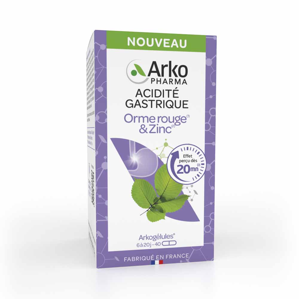 Arkopharma Arkocapsule Acidità gastrica Olmo scivoloso e zinco 40 capsule