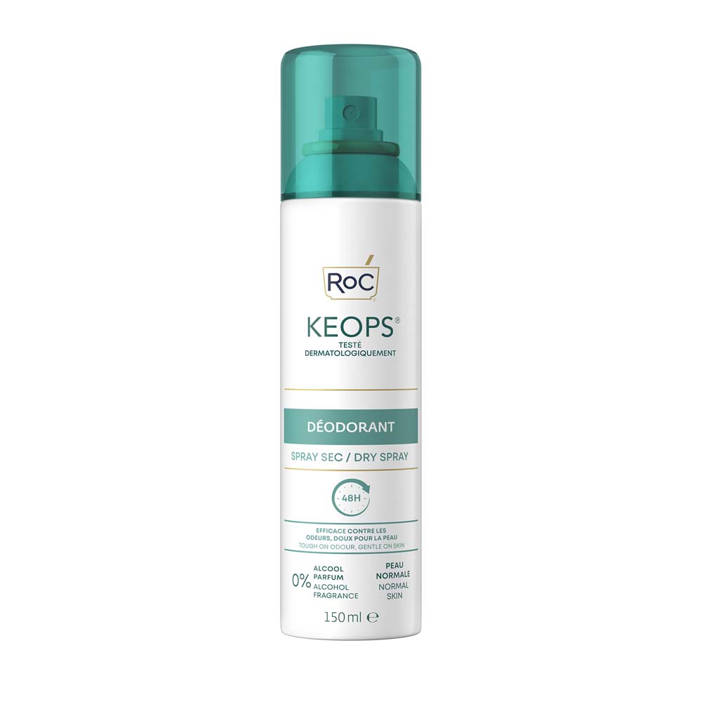 Roc Deodorante Spray Secco Traspirazione Abondante150ml Keops 150 ml