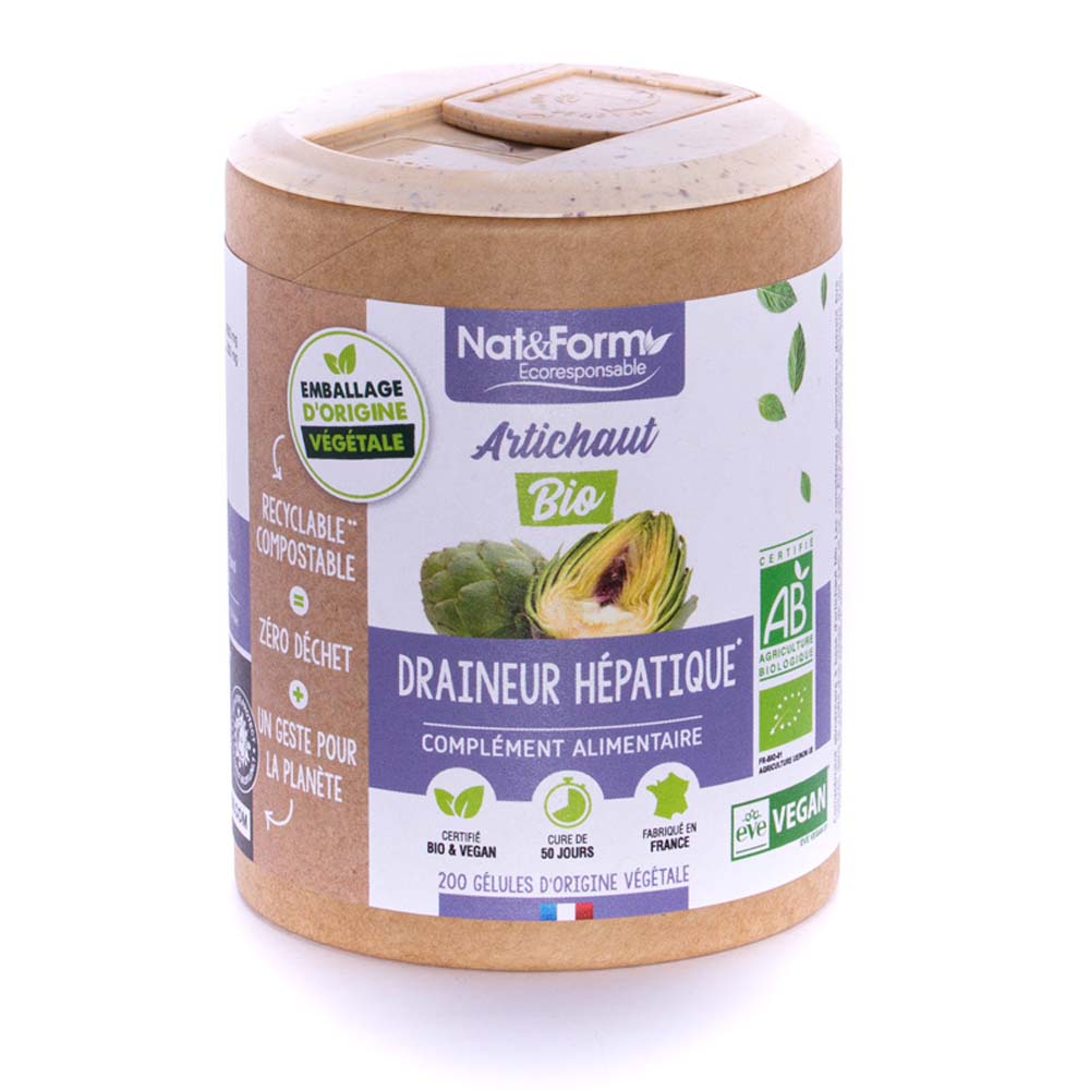 Nat&Form ARTICHAUT BIOLOGICO 200 capsule