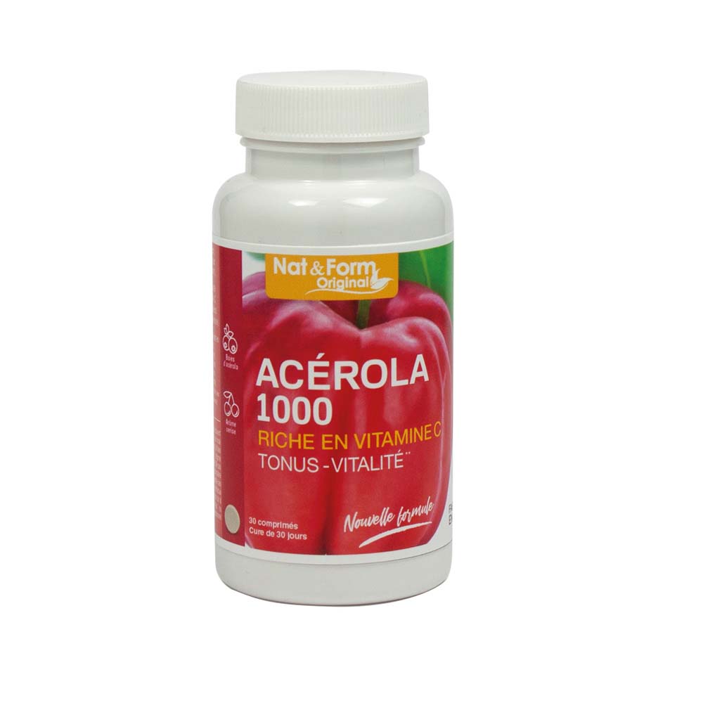 Nat&Form Acerola 1000 Biologica 30 Compresse