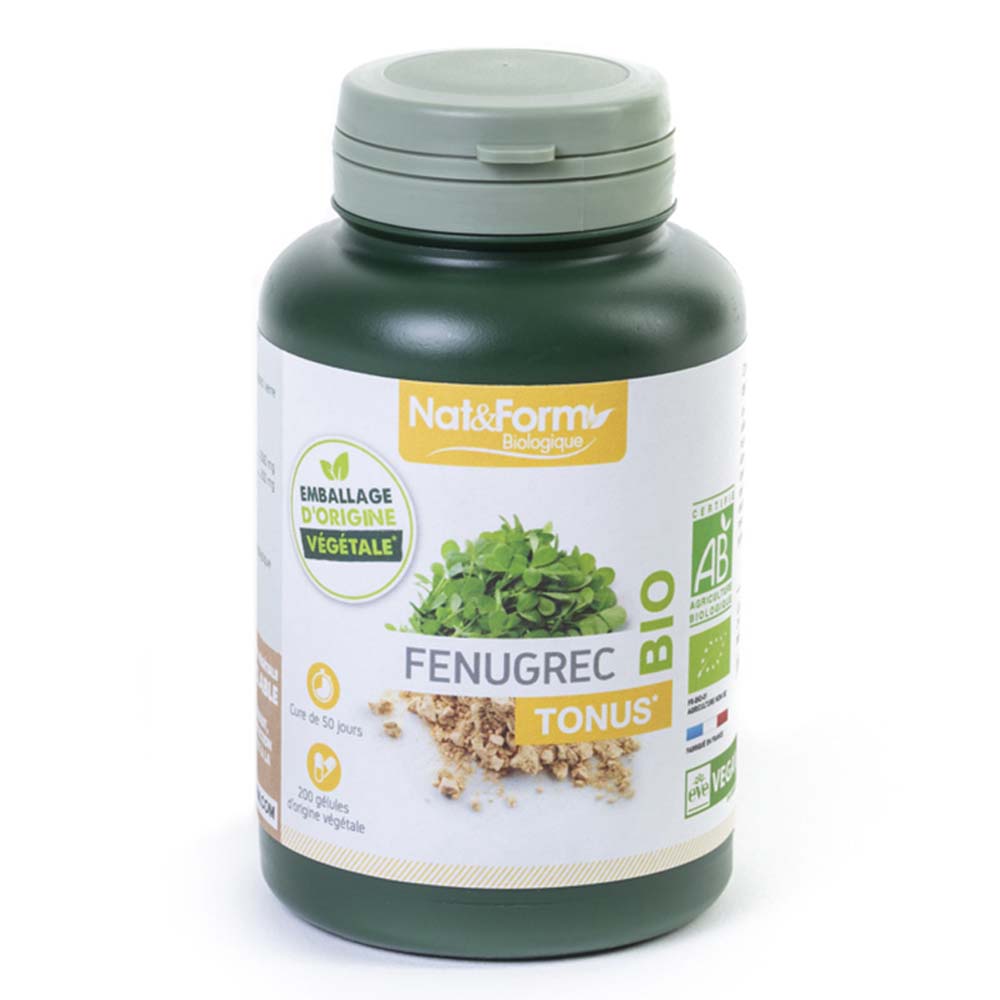 Nat&Form Fieno greco biologico 200 geluli ecoresponsabili Nat&amp;Form