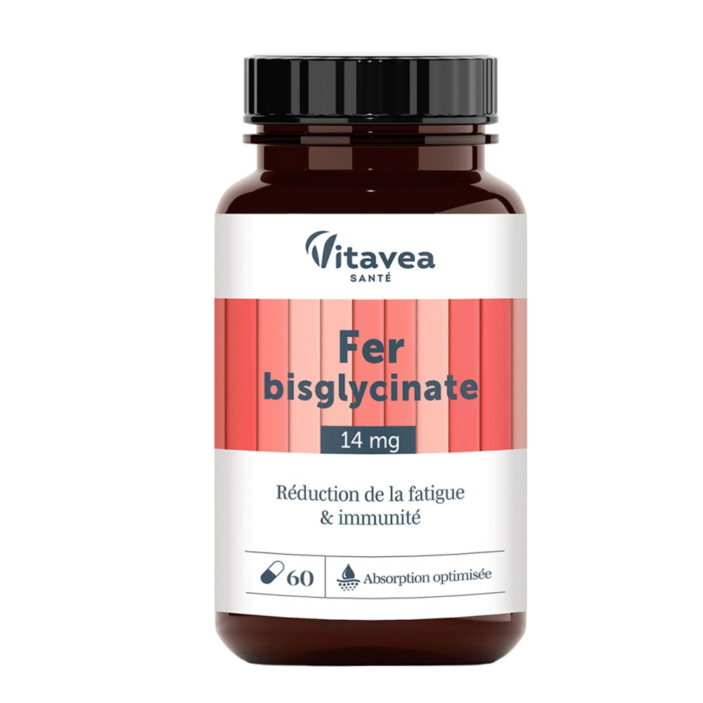 Vitavea Santé Nutri'sentiels Ferro bisglicinato 14 mg Stanchezza e Immunea 60 capsule