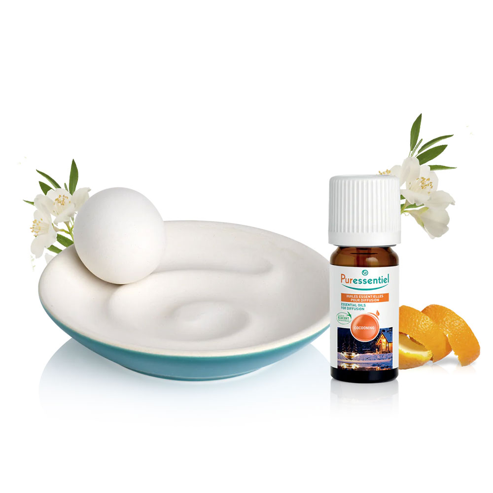 Puressentiel Oli essenziali Cofanetto diffusore SPIRULO capillarità + mini diffusore Cocooning