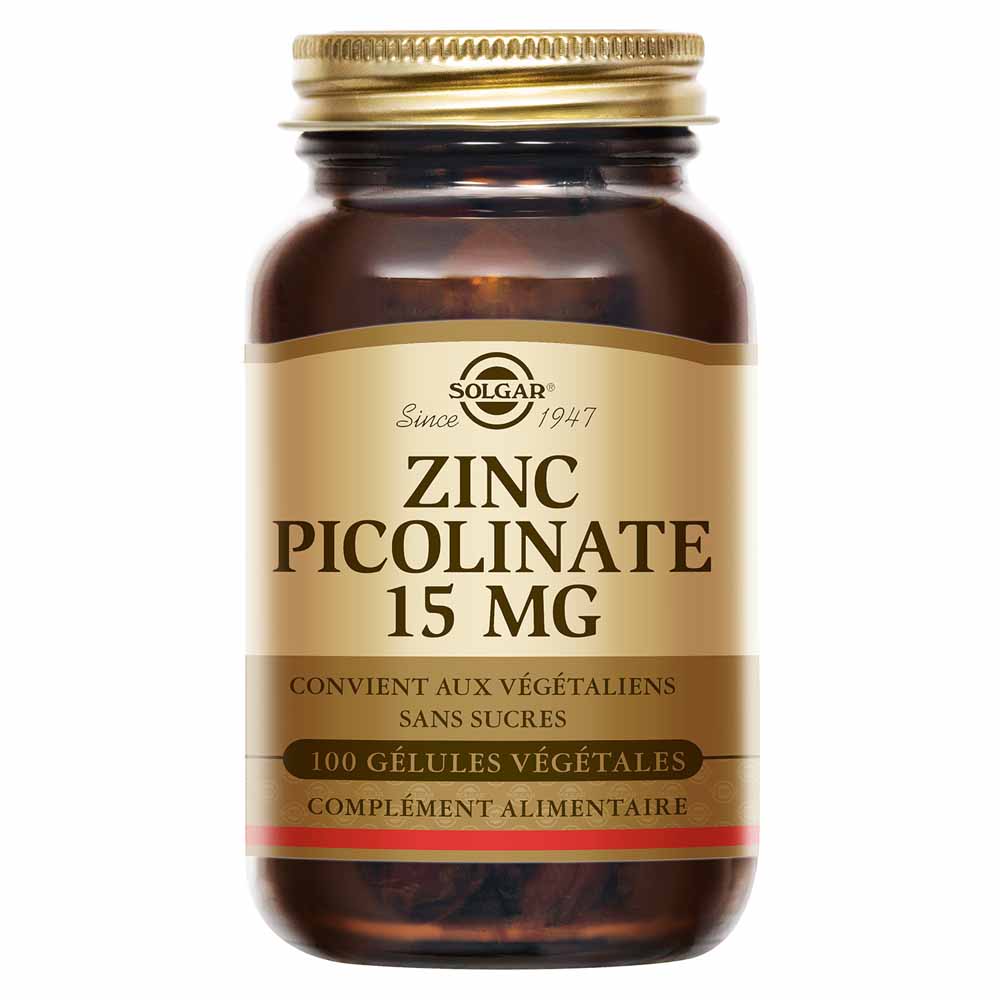 Solgar Zinc picolinato 15 mg per le difese immunitarie 100 capsule
